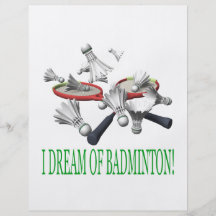 Ich träume vom Badminton Individuelle Flyer