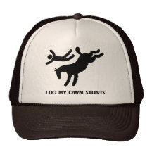 Ich tue mein eigenes Stunts™ Pferd: humorvolles Bi Truckermütze