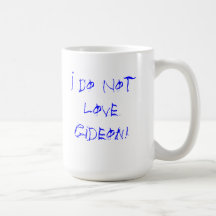 Ich tue nicht Liebe Gideon Becher Teetasse