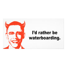 Ich vielmehr waterboarding personalisierte foto karte