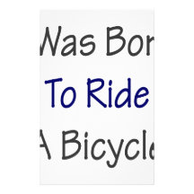 Ich war geboren, Fahrrad zu fahren Büropapier