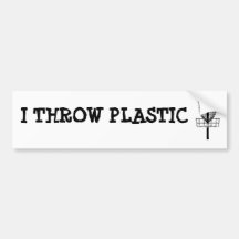 ICH WERFE AUTOSTICKER