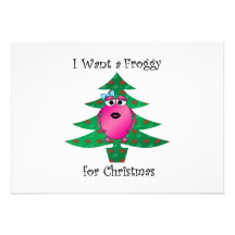 Ich will einen Froggy für Weihnachten Individuelle Ankündigungen