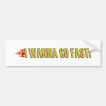 Ich will, um schnell zu gehen autosticker