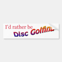 Ich würde eher Disc-Golf spielen sein Autosticker
