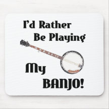 Ich würde vielmehr mein Banjo spielen Mauspads