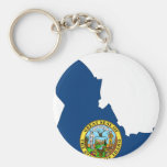 Idaho-Flaggen-Karte Schlüsselanhänger