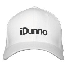 iDunno Bestickte Baseballmütze