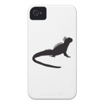Iguana Vintage Wood Engraving iPhone 4 Case-Mate Cases
