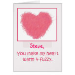 Ihr NamensSpaßvalentine-Karten-flockiges Herz