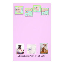 Ihr purrfect Briefpapier Individuelles Büropapier
