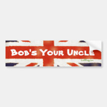 Ihr Stoßaufkleber des Bobs des Onkel-Union Jack Autosticker