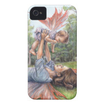 "Ihren Flügel" iPhone 4 Kasten kaum dort ausdehnen iPhone 4 Hülle