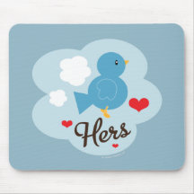 Ihrs zusammenbringen Liebe-Vogel Mousepad