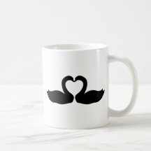 Ikone mit zwei schwarzen Schwänen Tee Tasse