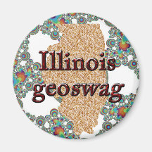 Illinois-Staat Geocaching liefert Magneten Geoswag
