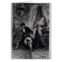 Illustration von Colomba erweitern vorbei sich Mer Grußkarten