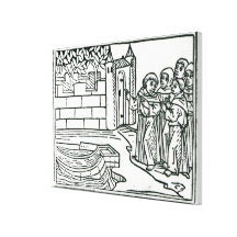 Illustration 'von der Reise von St. Brendan Leinwand Drucke