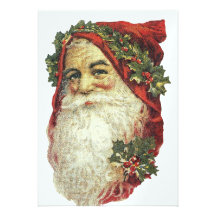 Im altem Stil Weihnachtsmann Ankündigung