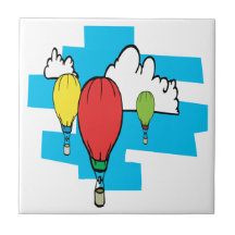 Im Ballon aufsteigen 3 Kacheln