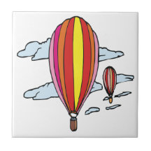 Im Ballon aufsteigen 5 Fliesen
