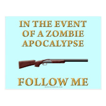 Im Falle einer Zombie-Apokalypse Postkarte