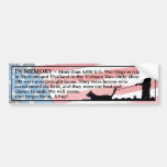 Im Gedächtnis - Kriegs-Hunde Auto Sticker