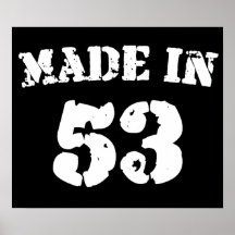 Im Jahre 1953 gemacht Posterdrucke