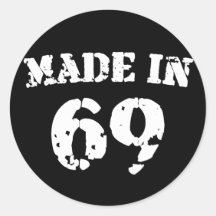 Im Jahre 1969 gemacht Aufkleber