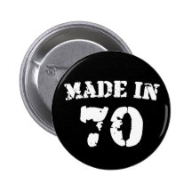 Im Jahre 1970 gemacht Button