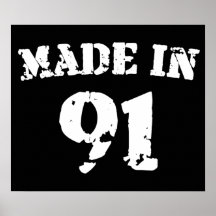 Im Jahre 1991 gemacht Plakatdruck
