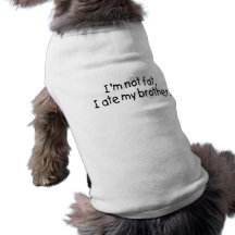 Im nicht fett aß ich meinen Bruder Hund T Shirt