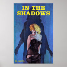Im Schatten-Vintagen Plakat