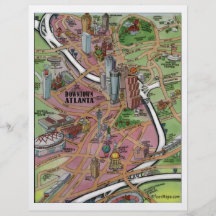 Im Stadtzentrum gelegener Flyer Atlantas Georgia