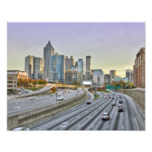 Im Stadtzentrum gelegenes Atlanta Photographischer Druck