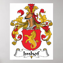 Imhof Family Crest Poster
