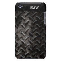 Imitatgrunge-Schwarzes gestempeltes Metall industr iPod Touch Case