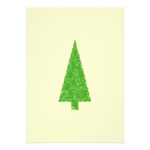 Immergrüner Tannen-Baum. Grünes Gelb. Weihnachten Ankündigung