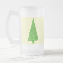Immergrüner Tannen-Baum. Grünes Gelb. Weihnachten Kaffeehaferl
