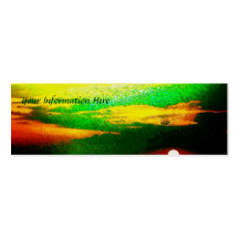 Impressionist-Seesonnenuntergang-Lesezeichen-Gesch Visitenkarten