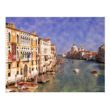 Impressitaly Venezia Kanal groß Postkarten