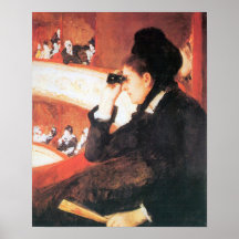 In der Oper durch Mary Stevenson Cassatt Plakat