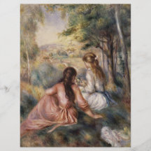 In der Wiese durch Pierre-Auguste Renoir Flyer Druck