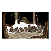 In die Winter-Nacht Visitenkartenvorlage
