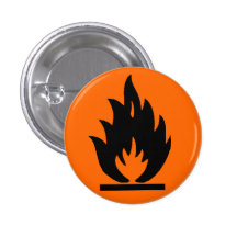 In hohem Grade brennbar Buttons