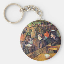 In Moulin De La Galette ", durch Toulouse-Lautrec Schlüsselanhänger