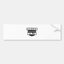 Inder Ninja Auto Aufkleber