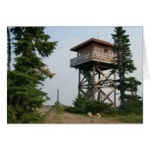 Inder-Ridge-Feuer-Ausblick Grußkarte