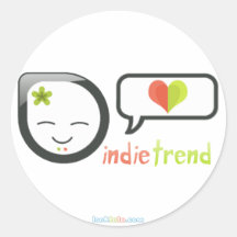 Indie Trend Runde Sticker