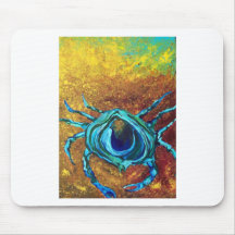 Indigo-Krabbe Mousepad